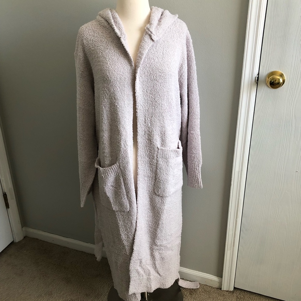 NIA fuzzy hooded duster cardigan - Picture 7 of 8